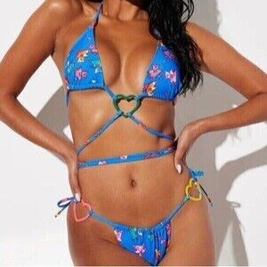 Triangle Top Cut Out‎ Design 2 Piece Bikini set Size M RefN08